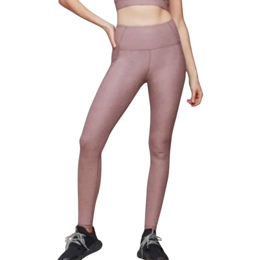 VARLEY Hayden Leggings Mauve Workout Anthropology Athleisure Basic Stretch Sz XS